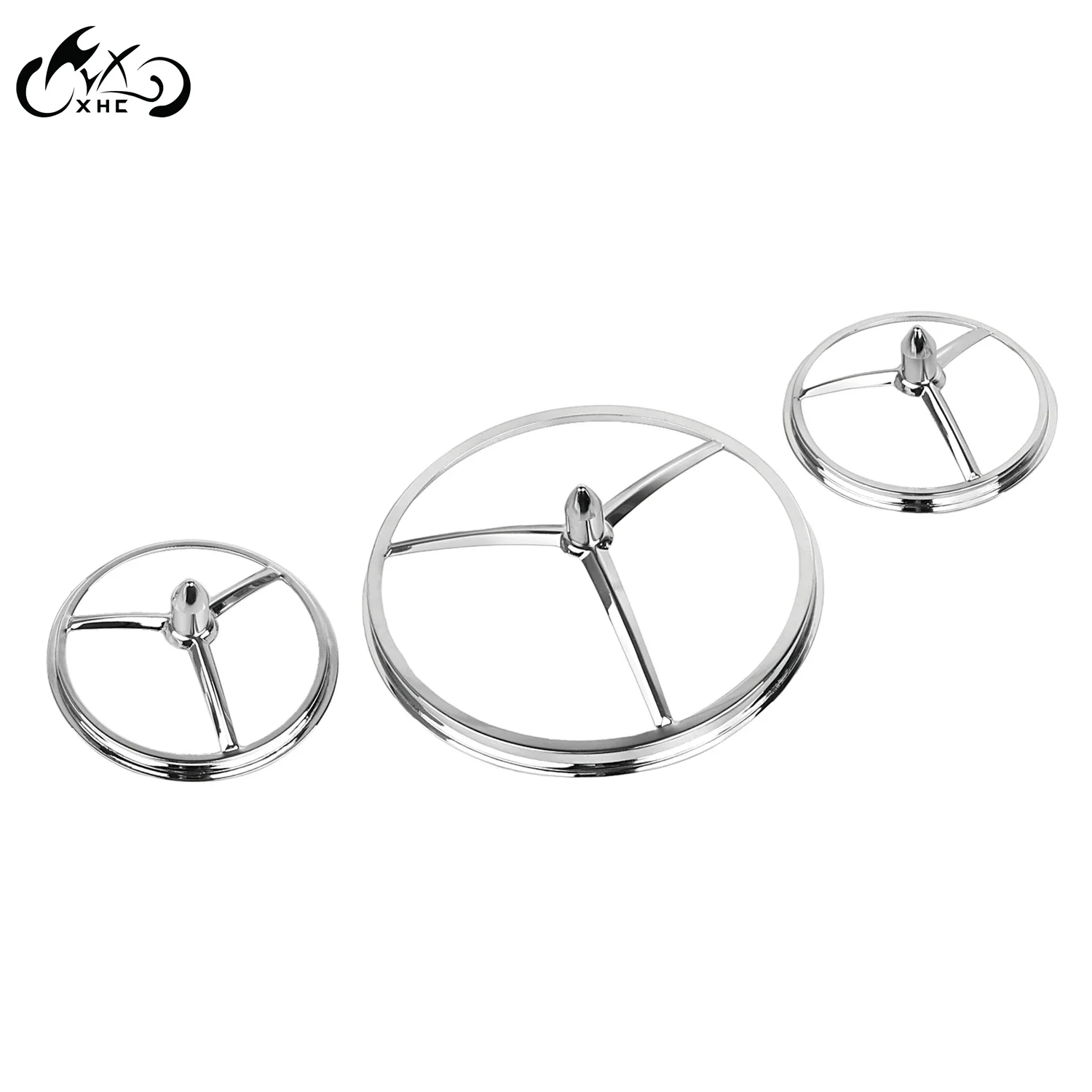 Motorcycle Accessories 7" Headlight & 4.5" Auxiliary Light Lamp Trim Ring Bullet Cover For Harley Touring Electra Tour Street Glide Road King