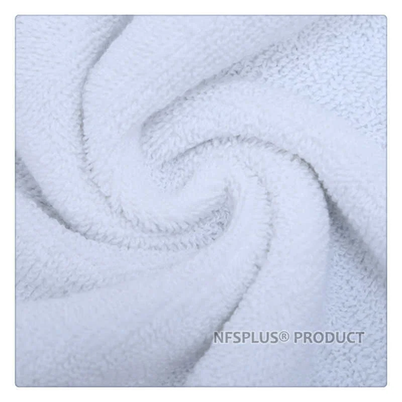 Description Picture 4 of item100% Cotton Bathroom Face Towel White Terry Washcloth Thick Heavy For Travel Beach Sports SPA Gym 34x75cm Hand Towels For Adults