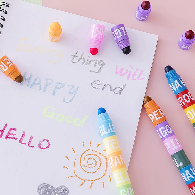 Highlighter Marker Marker Pen 6/12 Colors Splice Mini Bible Highlighters Vintage Candy Colors Pastel Gel Highlighters Gel Dry Highlighter Markers