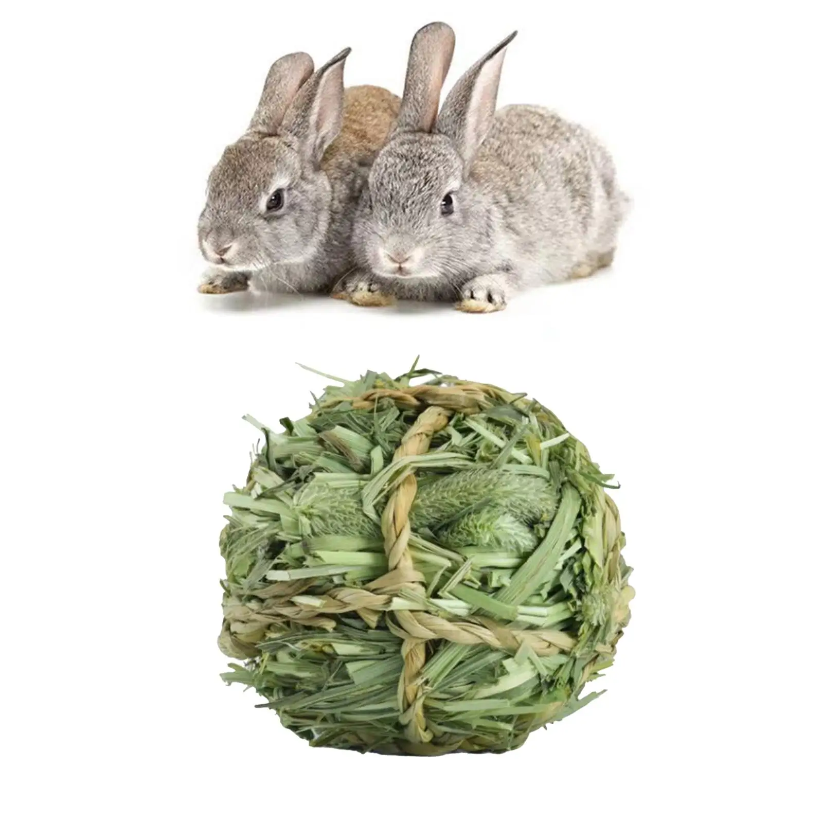 Chew Toy Bite Grind Toy, Small Animals Molar Toys, Timothy Grass Hay Ball Chew Toy Bite Grind Toy, Small Animals Molar Toys, Timothy Grass Hay Ball