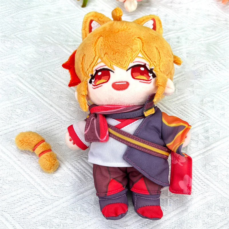 

Game Anime Cosplay Kaedehara Kazuha Dress Up Maid Outfit 20cm Plush Embroidery Doll and Cloth Christmas Gifts
