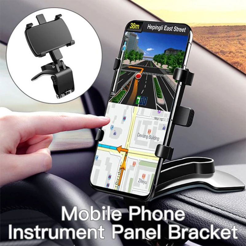 Multi-Functional Universal Car Mobile Phone Holder Easy Clip Mount Stand Panel Dashboard GPS Navigation Bracket Holder For Phone