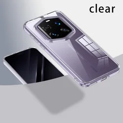Premium Transparent Protective Phone Case with Camera Guard for Magic 6 Pro (White no Magsafe)