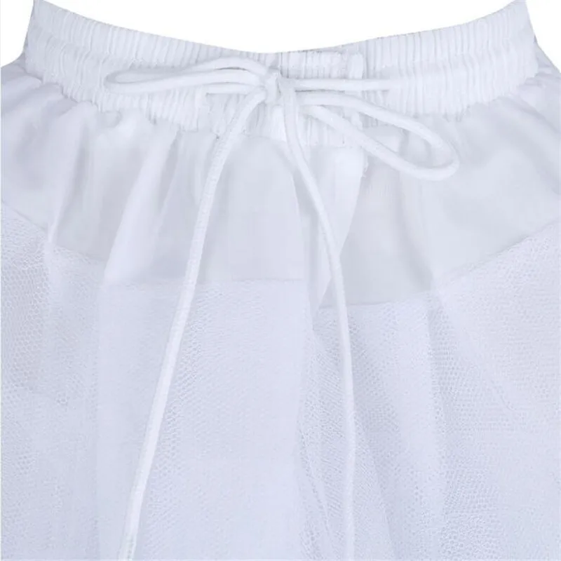 White Black Short Skirt Support Boneless Soft Gauze Glass Gauze Paired with Lolita/jk Uniform Daily Puffy Skirt