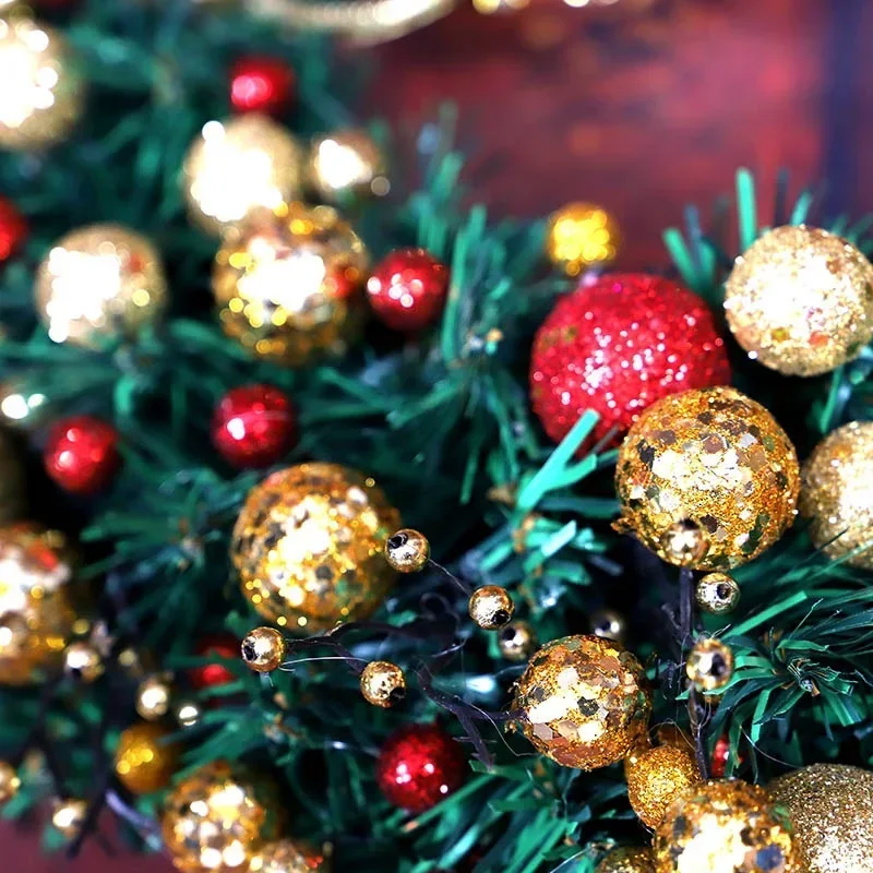 Creative New Sprinkle Ball Christmas Wreath 30/40cm Christmas Decoration Pendant Christmas Decoration Wreath Home Supplies