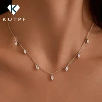 0.3CT Marquise Moissanite Halskjede – 925 Sølv, GRA-sertifisert