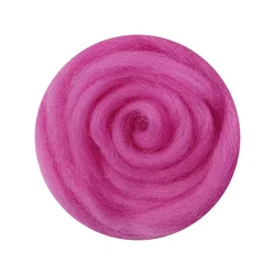 Large 50g Wool Felt Package, Soft and Smooth, Imported from Queensland, Australia, Premium Quality for Needle and Wet Felting (21 rose red)