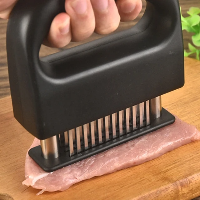 Rozsdamentes Acél Tűk Dounders Fogantyúval Professzionális Pályázati Tű A Marhahúsos Steak Konyhai Szerszámhoz - Image 2