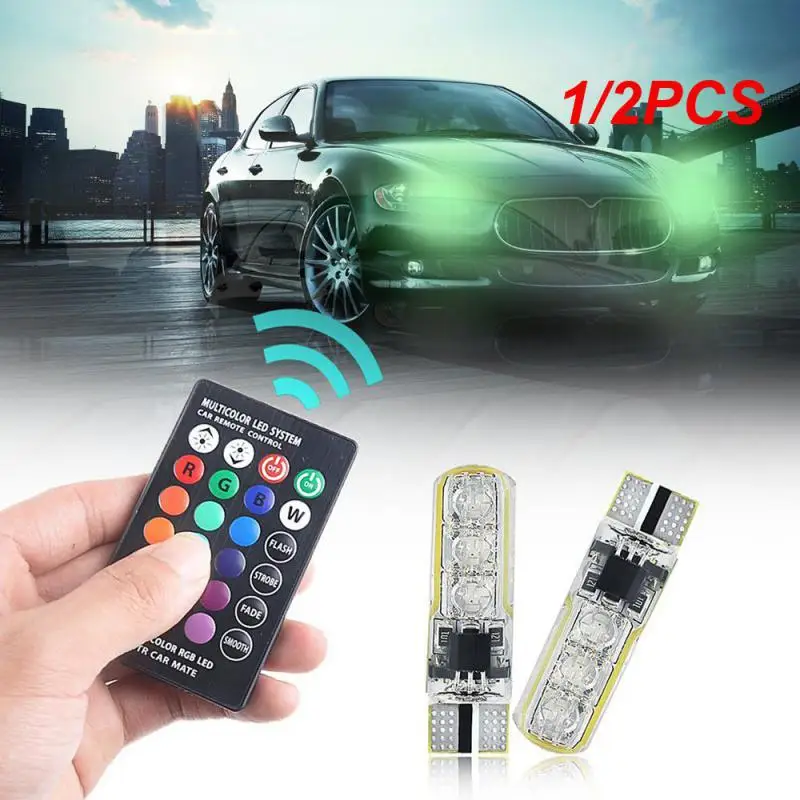 

1/2PCS Car Interior Lights RGB C5W LED Festoon 31mm 36mm 39mm 42mm with Remote Control Multicolor Dome Light Reading Lamp Auto