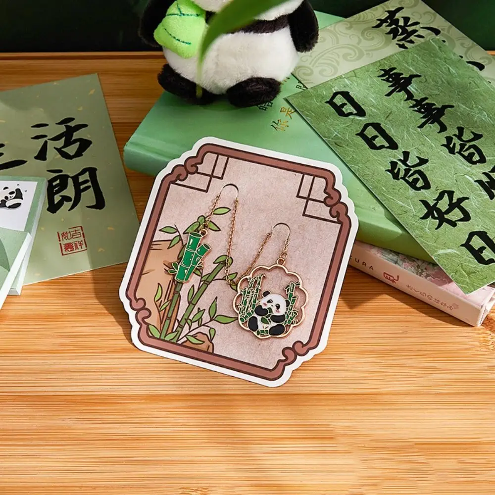 zinc alloy cartoon panda Bookmark panda cartoon Book Page Marker Reading Tool Book Paginator Metal Bookmark Lovers