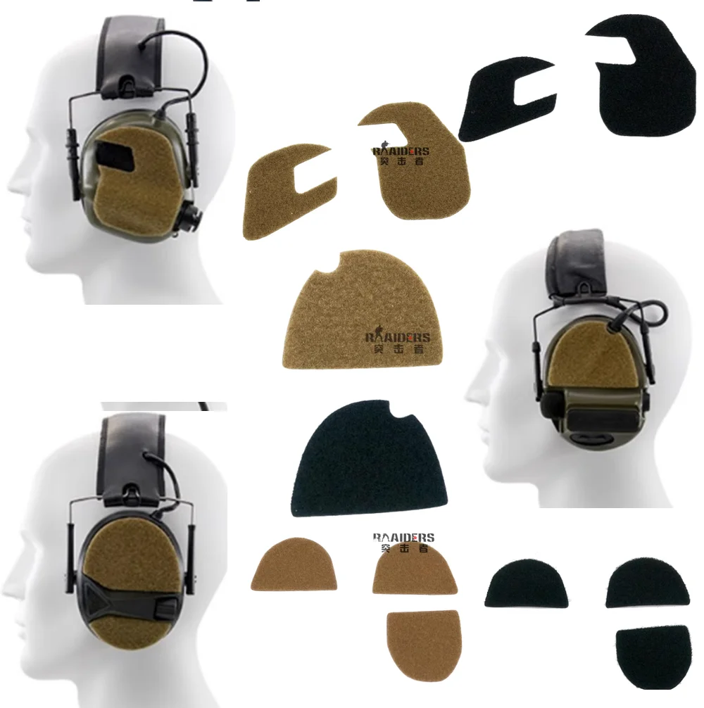 Tactical Headset Fluffy Sticker Protective Headset C3 C2 M31 M32