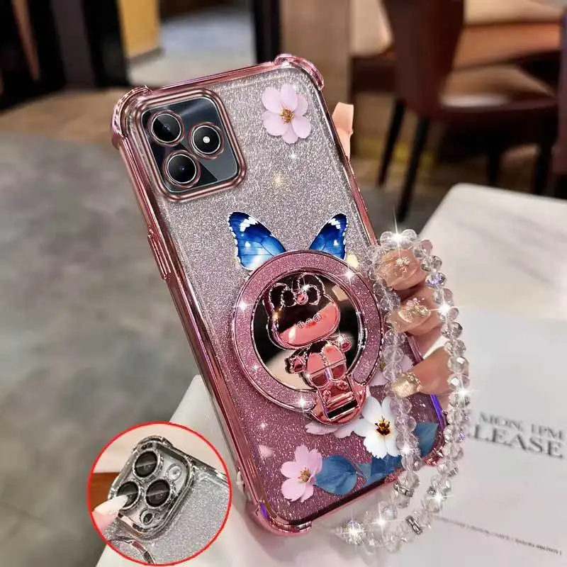 Deeply Spread Wings Phone Case with Bracket and Lanyard