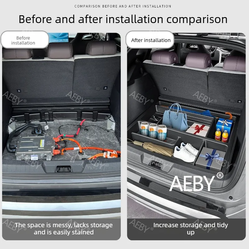 BYD Seal U DM-i 2020-2025 트렁크 확장 수납함, 자동차 트렁크 수납함, 자동차 액세서리, 보호 정리함, 액세서리