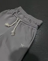 Harajuku Loose Double Waisted Sweatpants Y2K American Solid Color Letter Embroidery Casual Pants Hip Hop Drawstring Waist Jogger - Image 3