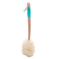 Loofah Sponge Back Scrubber-Men & Women Long Handled Exfoliating Bath & Shower Body Brush-Handheld Luffa Pouf on A Stick 1