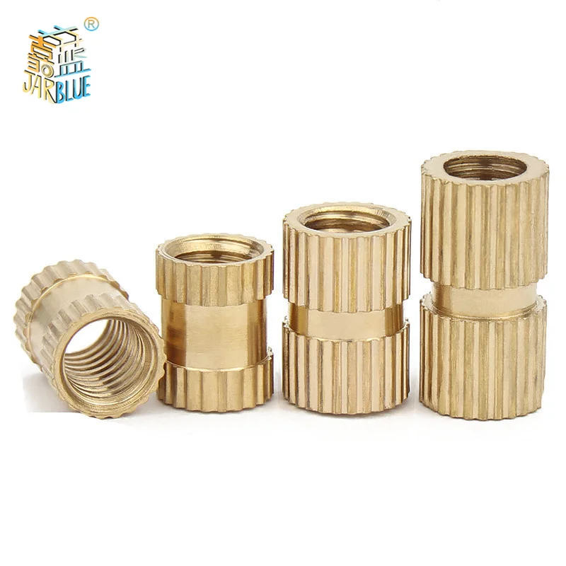 

50pcs/lot M2 M2.5 M3 M4 M5 M6 M8 Brass Insert nut Injection Molding Brass Knurled Thread Inserts Nuts
