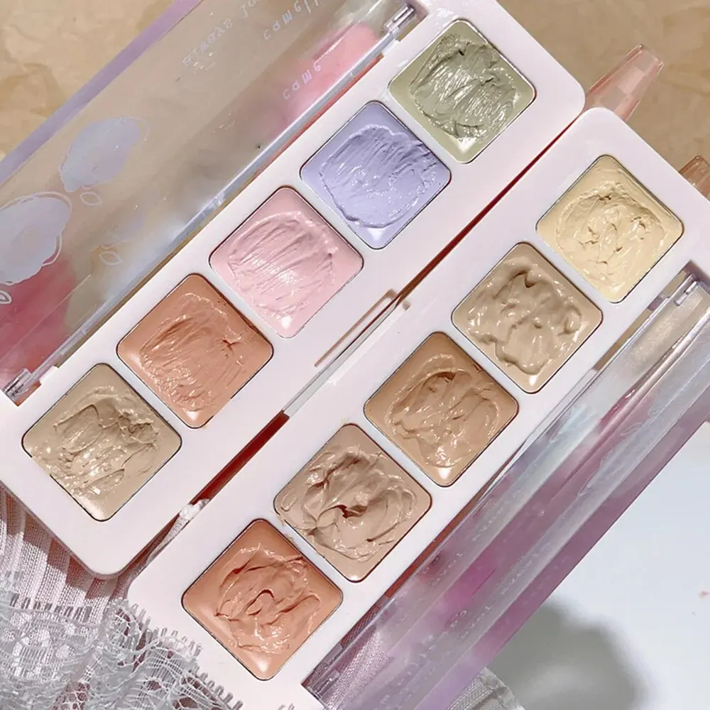 Face Concealer Palette XIXI 5 Colors Color Correcting Contouring Highlighter