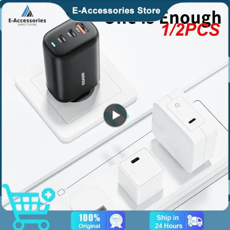

1/2PCS 65W GaN USB Type C Charger For Laptop PPS 45W 25W Fast Charge For QC3.0 PD3.0 For iPhone14 13 Phone