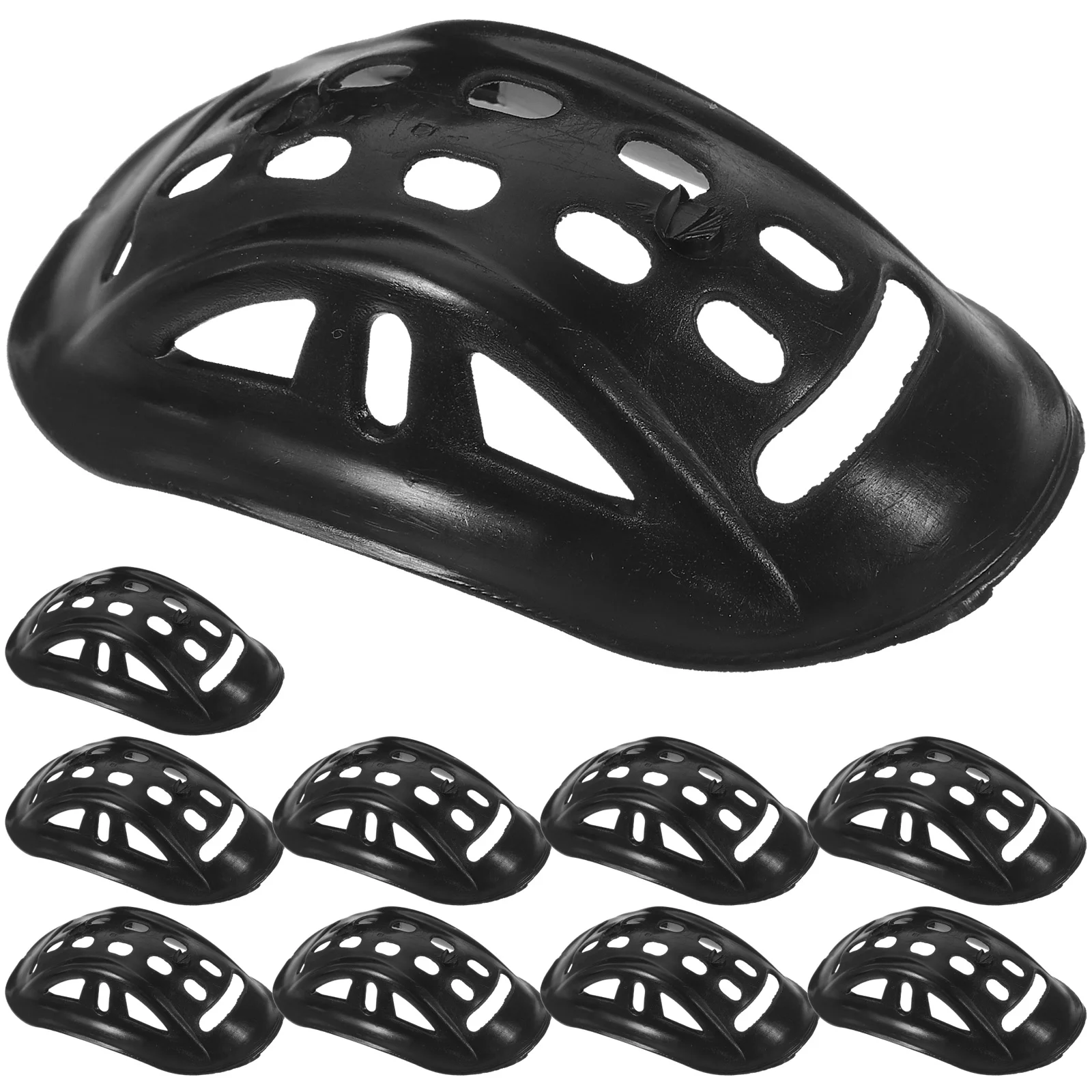 

10 Pcs Caps Chin Rest Accessory Hockey Protective Cushion Accessories Safety Hat Cups Sports Pad