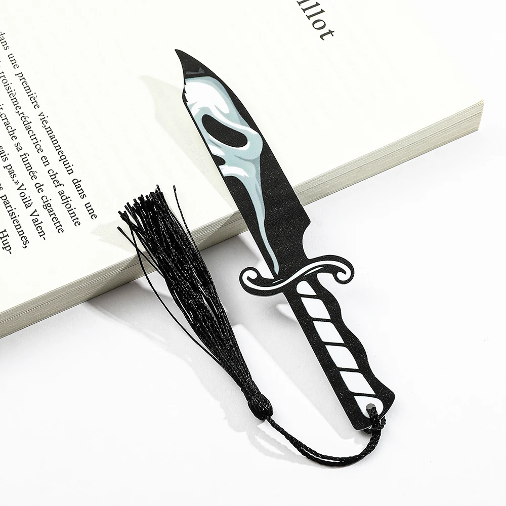 Anime Horror Killer Bookmarks Fruit Knife Series Bookmarks Acrylic for Book Lovers Gifts for Fans Reading Markers acrylic bookmark