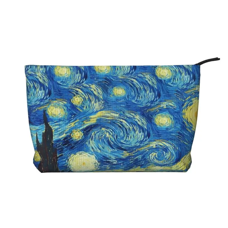 Van Gogh The Starry Night Art Toiletry Bag Women Reusable Portable Makeup Cosmetic Organizer Ladies Beauty Storage Dopp Kit Case 1