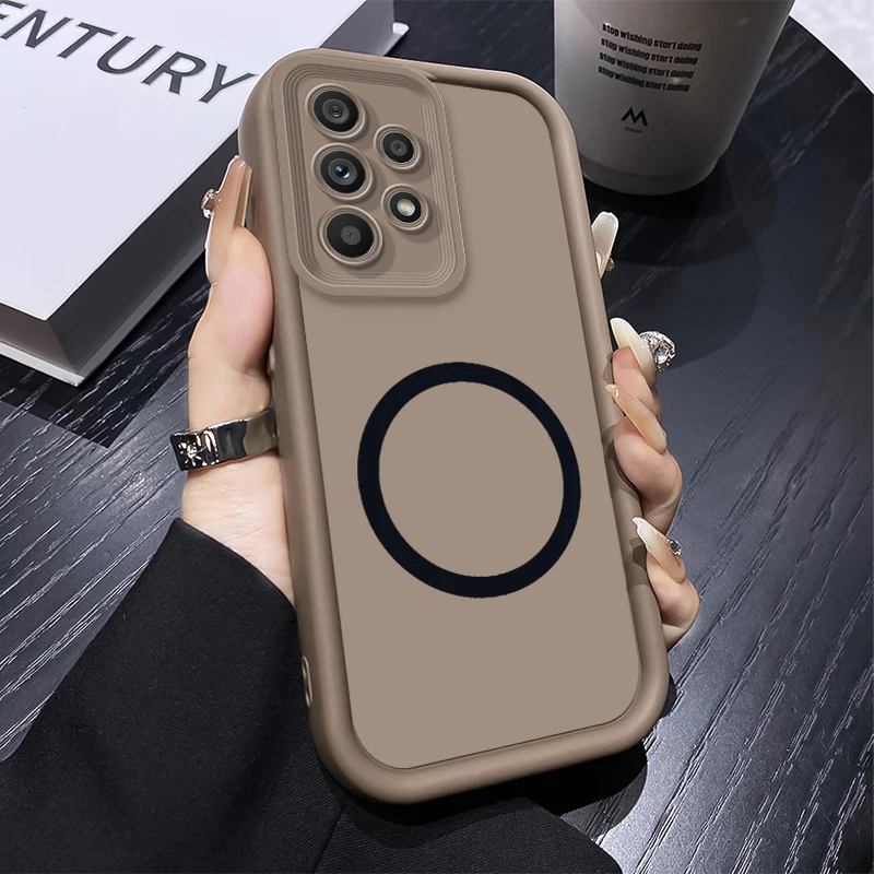 Wireless Charging Magnetic Silicone Phone Case - Soft Protective Cover