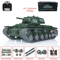 HENG LONG 1/16 7.0 Customized Soviet KV-1 RTR RC Tank 3878 Metal Tracks Wheels Bearings Spring Steel Gearbox Army Toys TH17467 2
