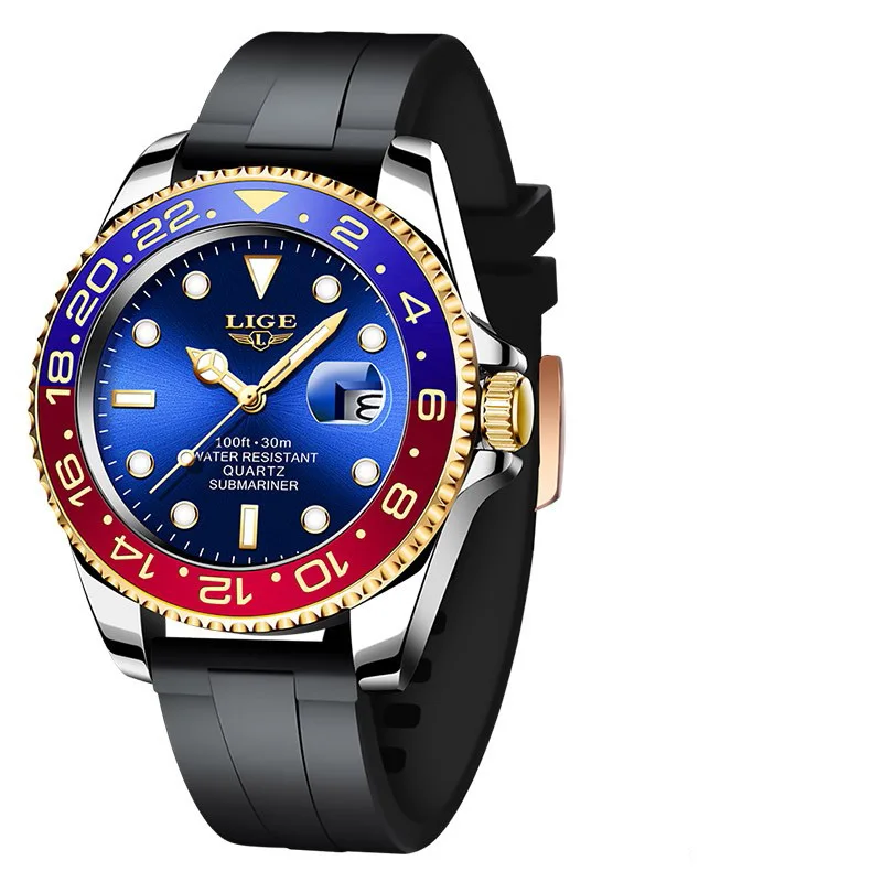 Men's Luxury Luminous Stainless Steel Waterproof Quartz Wristwatch