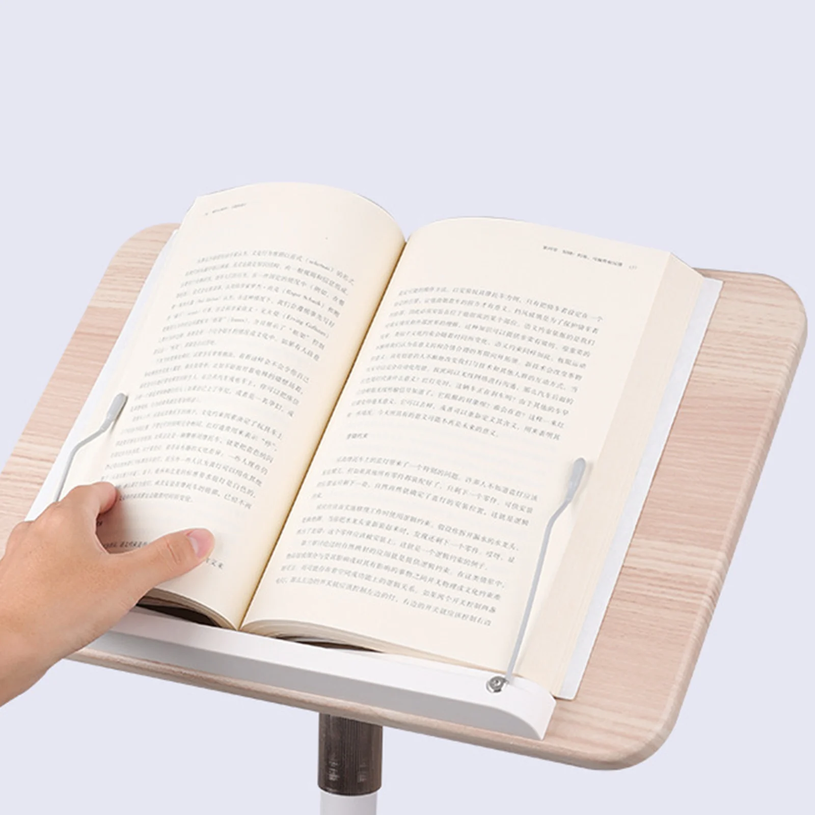 Floor Book Stand Book Holder Adjustable Height and Angle Book Rest Tablet Stand for Sheet Music Magazine Recipe Kitchen Document