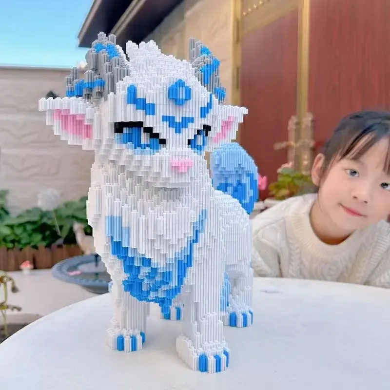 37CM 새로운 Ruishou Baize 중국 스타일 빌딩 블록 작은 입자 성인 조립 3D 퍼즐 장식품