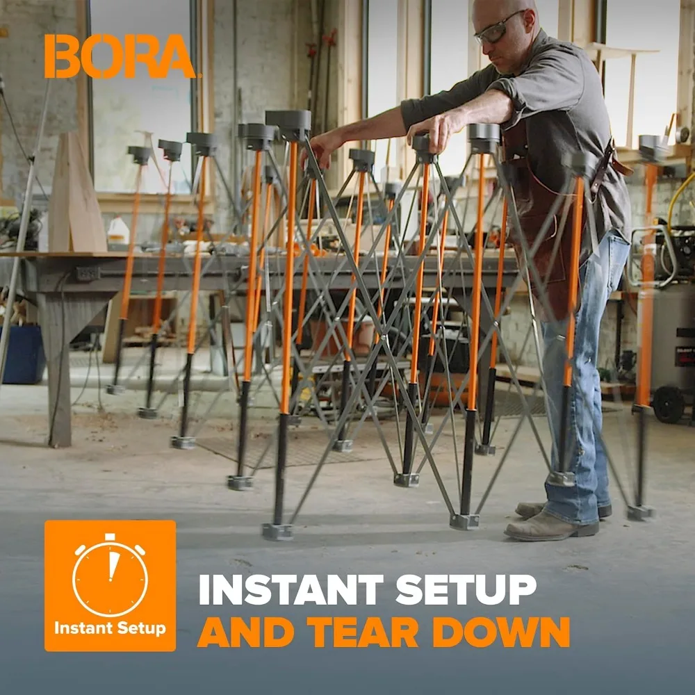Centipede CK15S 30 inch height Portable Work Stand Includes 4 X-Cups 4 Quick Clamps Carry Bag Portable Work Support