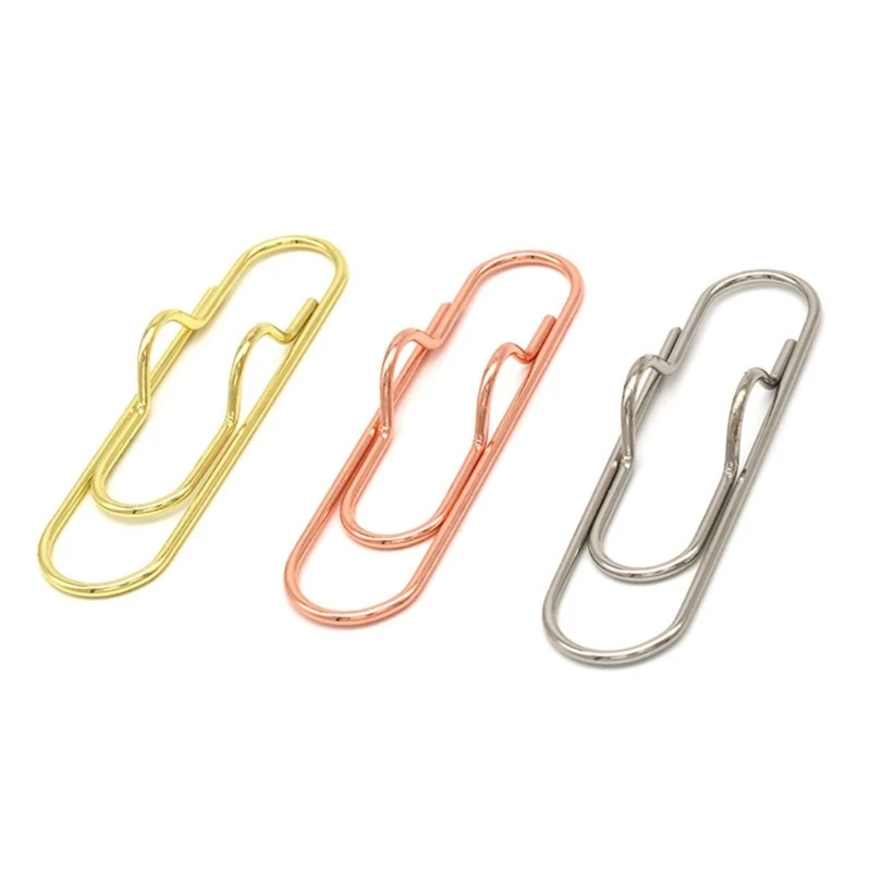 Paper Clips 10Pcs/pack Paper Clips Paper Fix Clips Pen Holder Notebook Pen Holder Book Pin for Notebook Journal Document
