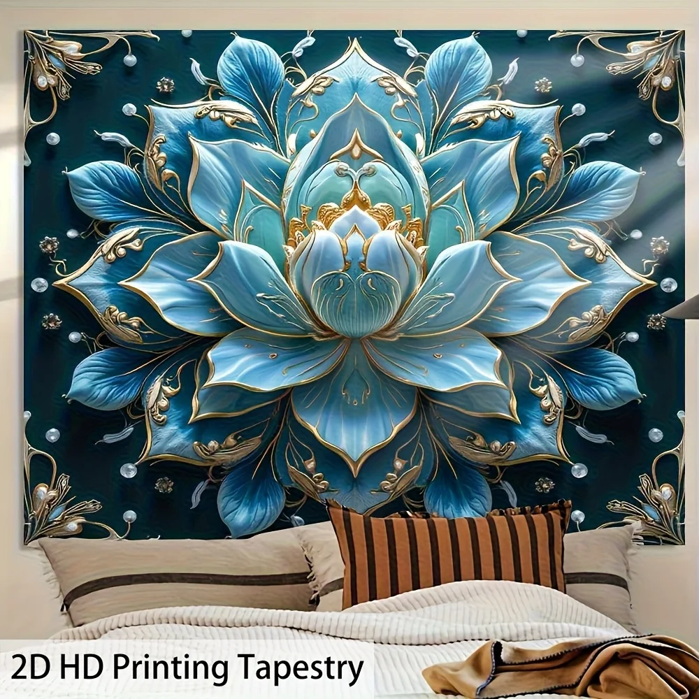 Lotus Flower Bohemian Tapestry 5