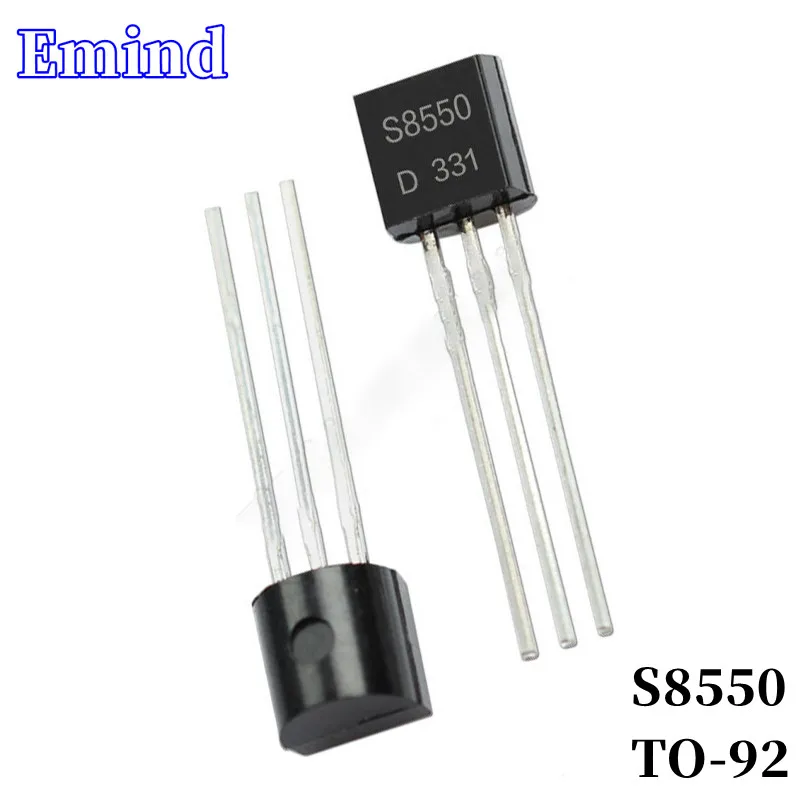 

100/200Pcs S8550 DIP Transistor TO-92 Type PNP Bipolar Amplifier Transistor 25V/500mA