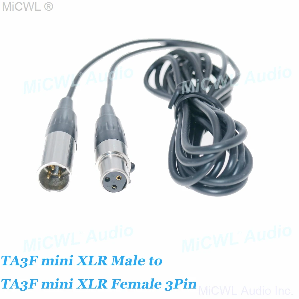 CERRXIANR Mini XLR Male To 3.5mm Stereo Audio Plug Cable, 3 Pin Mini XLR Male To 1/8