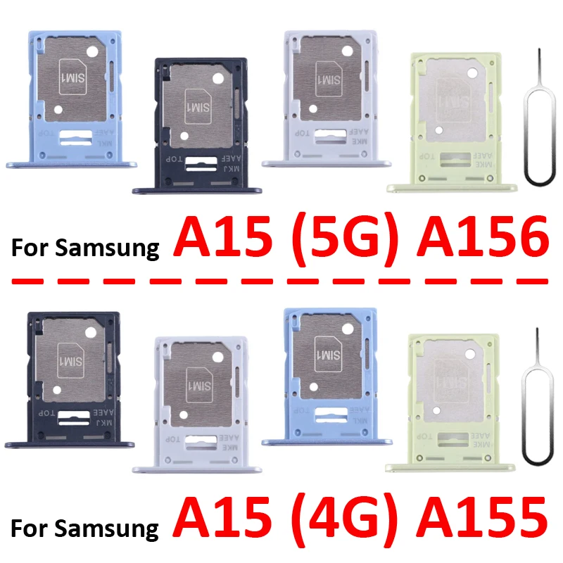 Samsung Galaxy A15 SIM and Micro SD Card Slot Holder - Black/Blue