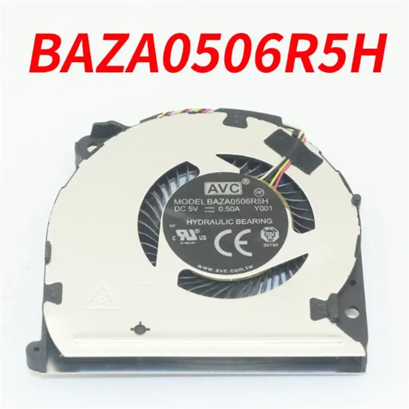 Original Avc Baza0506r5h Y001 Dc5v 0.50a Quatro Fios Notebook Ventilador de Refrigeração
