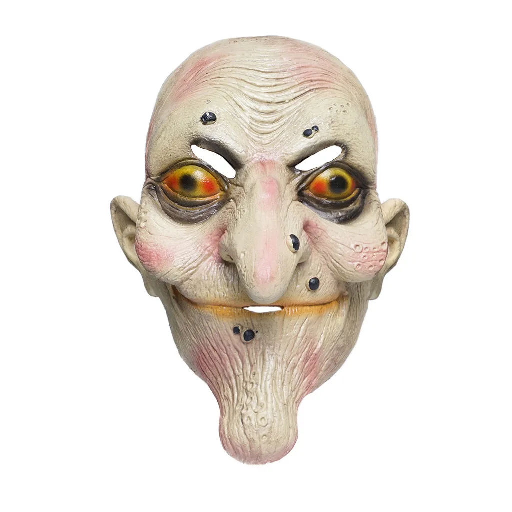 

Halloween Gift Carnival Party Trick and Trick Mask Twisted Face Magic Witch Latex Mask Terror Gift