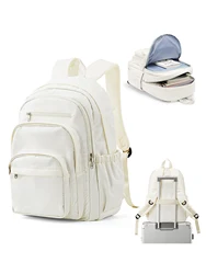 Trendy Multipocket Casual Backpack (Beige)