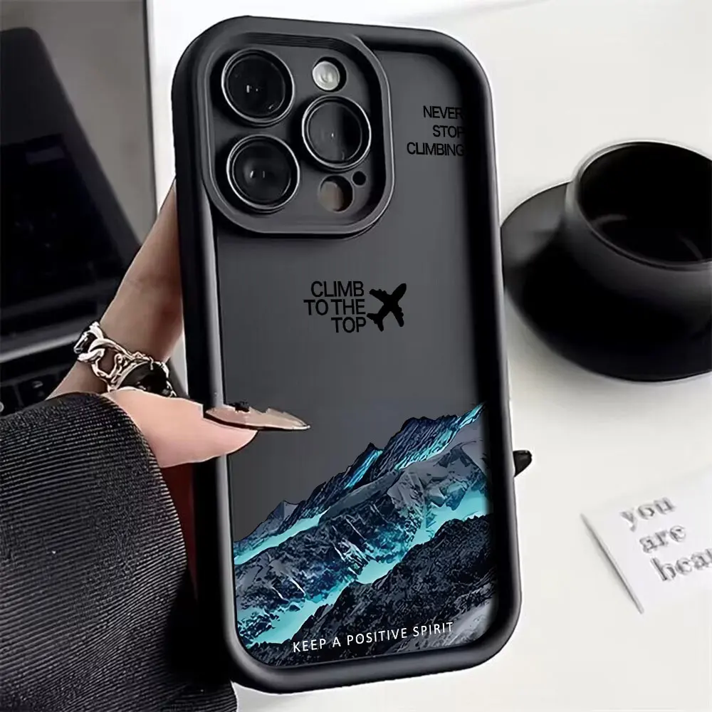 Luxury Mountain Peak Aircraft Phone Case - Premium Protective Cover