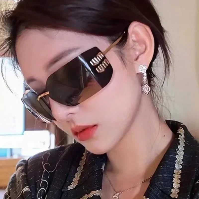 Vintage sunglasses women sunglasses KAMMPT retro rimless design shades luxury metal women sunglasses for travelling hiking