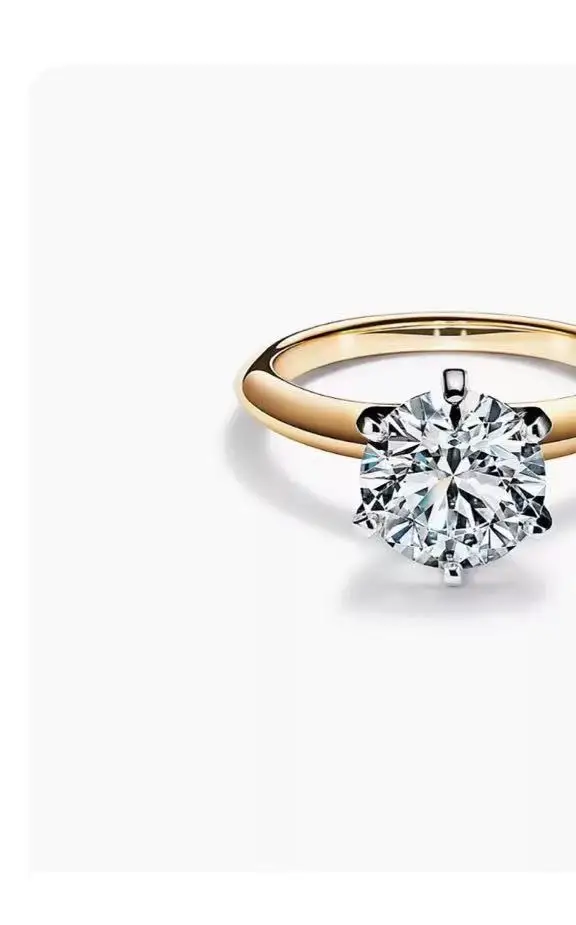 

Женское свадебное кольцо с муассанитом, 585, 2 карата, 14 к