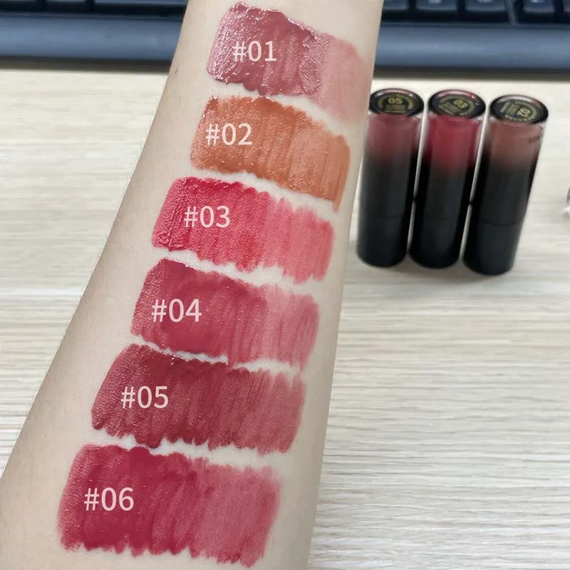 Low Saturation Mirror Water Light Lip Gloss Russet Liquid Lipstick Moisturizing Lip Tint Nature Nude