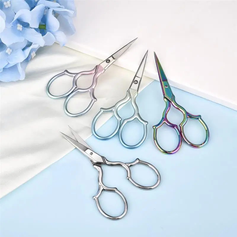 Retro Tailor's Scissors Cross Stitch Antique Vintage Scissors Thread Embroidery Scissor Sewings For Handicraft Household Sewing