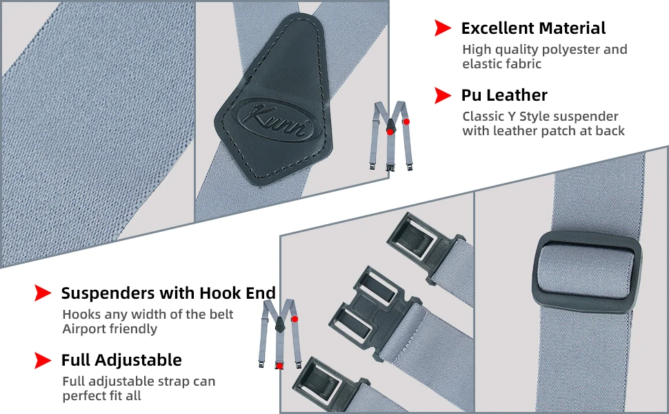 Wide Suspender Elastic Hook