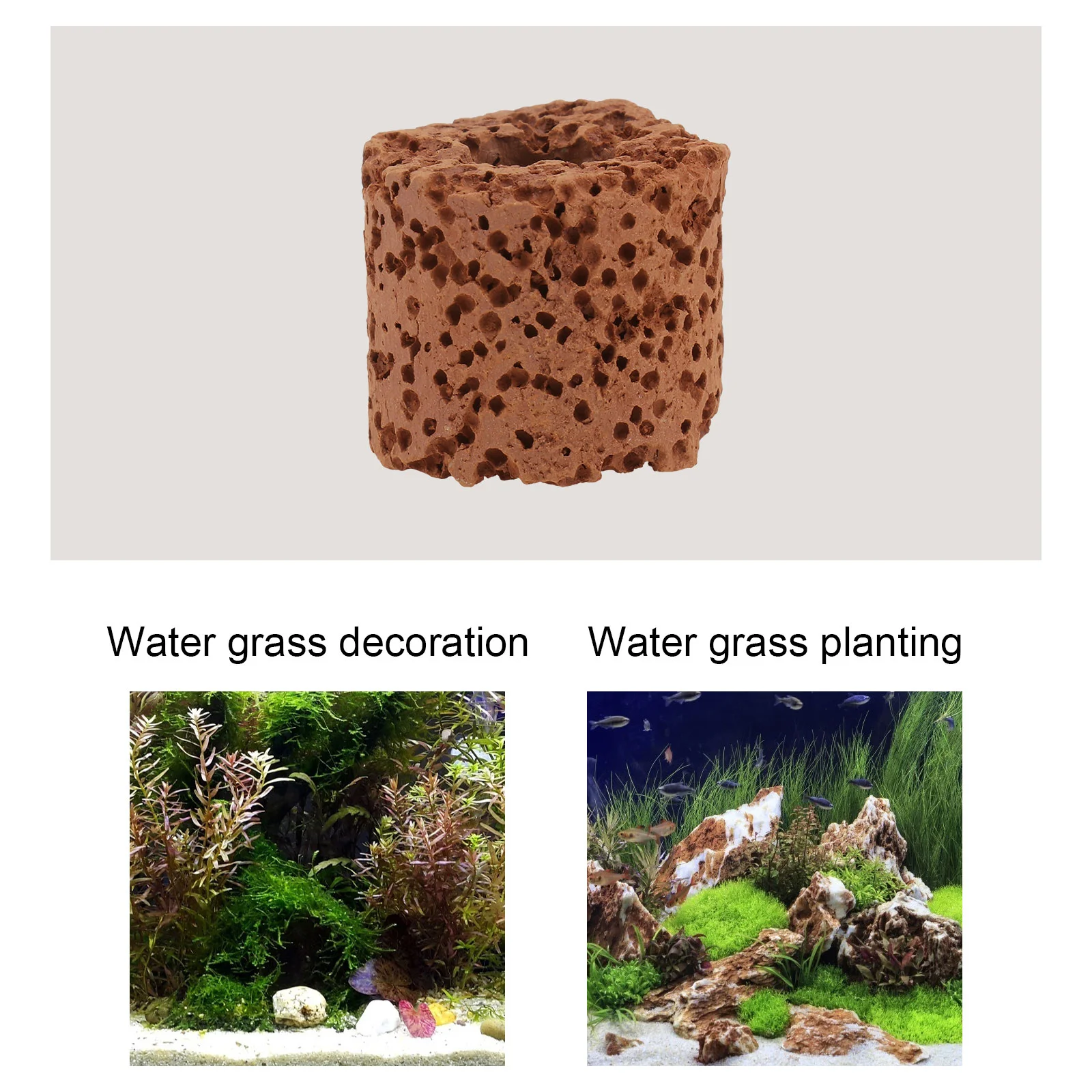 Aquatic Planting Ring Ceramics Tools Water Fixed Ring Filter Aquarium Weights Pottery Gravity 30 Pcs