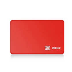 TISHRIC External Hard Drive Enclosure - 2.5 SATA to USB 3.0 SSD Housing (Red)