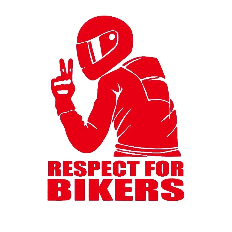 Autocolante Respect Biker vista 11