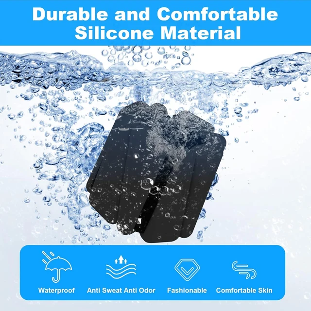 59709-a430b6.jpg 1Pair 2-4lbs Adjustable Wrist Ankle Weights - Silicone Strength Training Bracelets for Yoga Running Swimming - Women & Men