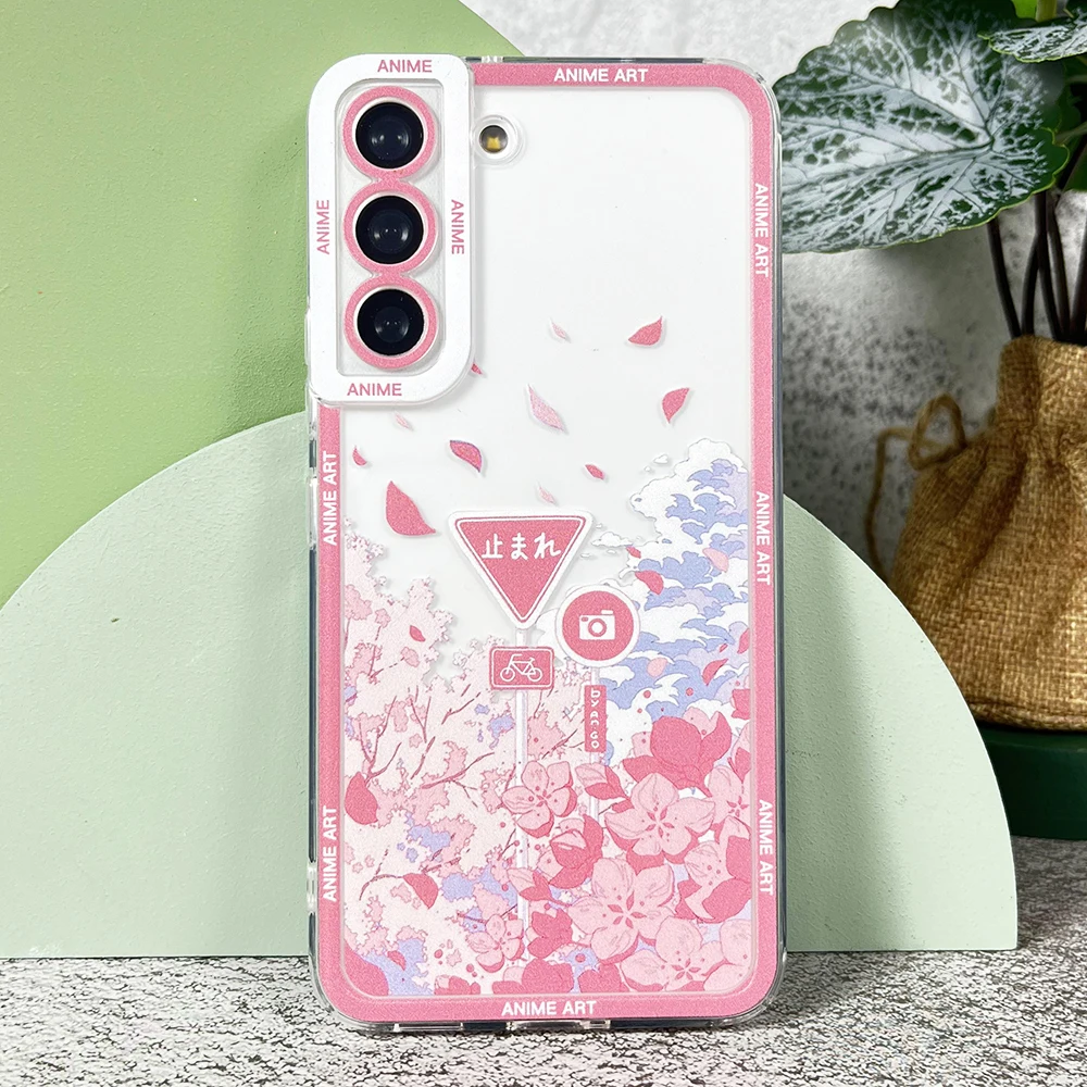 Case For Samsung Galaxy A13 A14 A22 A31 A32 A33 A50 A54 A52 A53 A72 A73 Soft Cover Anime Art Landscape- S296d87214a704647b3a5a74b35724a3ch